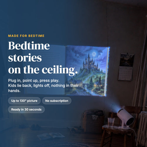 Dreamlet: bedtime stories on the ceiling